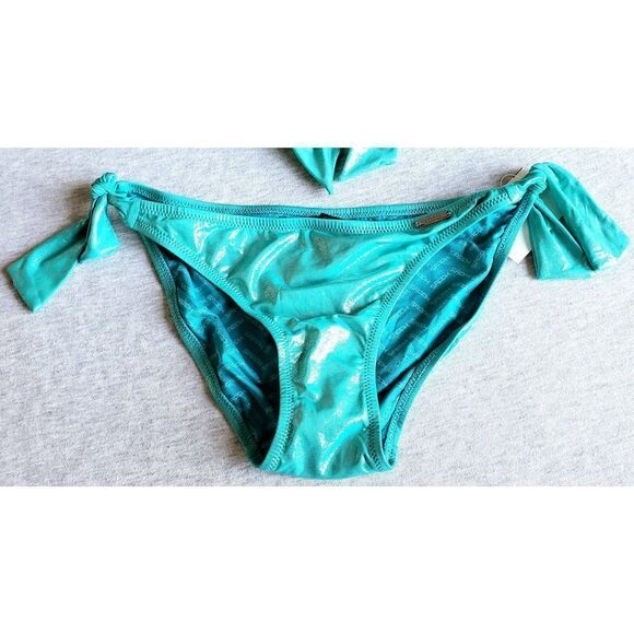 SAPPH TEAL SHIMMERY BIKINI SET NWT SIZE EURO M - Picture 5 of 10